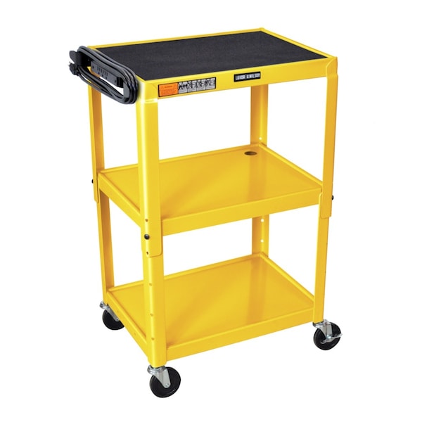 Luxor Steel, 300 lbs / 100lbs per shelf Load Capacity, 24-42 in L, 24 in W, 24 - 42 in H UCMT1-YW - main